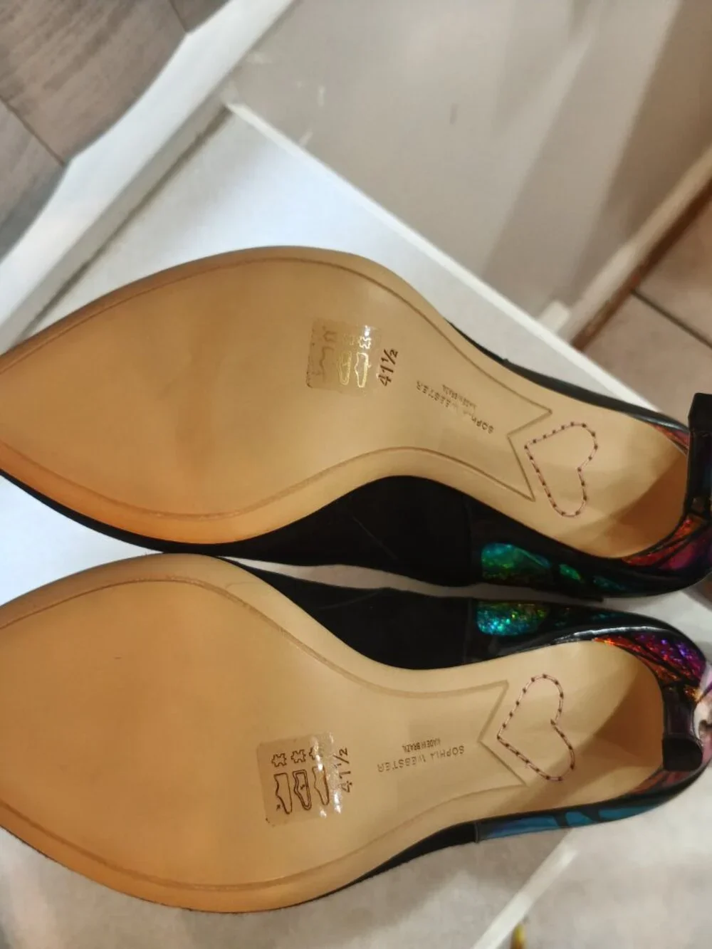 Sophia Webster Rainbow butterfly ankle boots NWT